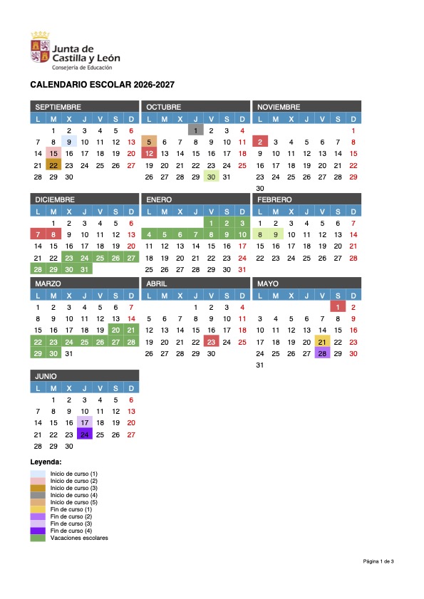 CALENDARIO ESCOLAR